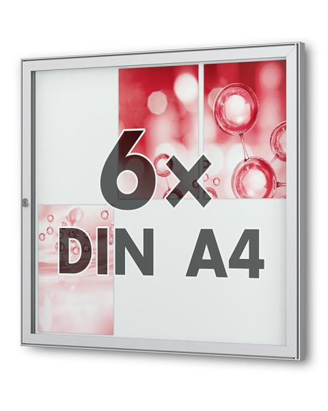 Stand consisting of 2 aluminum rectangular pipes, 80 x 40 mm