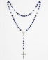 Preview: Rosenkranz Lapislazuli 0,6 cm Sterling Silber gekettelt