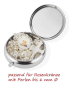 Preview: Rosenkranz Etui Silber farbig mit Email Kelch 4,6 cm Ø