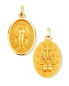 Preview: Wunderbare Medaille 18ct Gold, 14 mm, 750 Gold