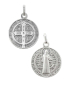 Preview: Benediktus Medaille 20 mm Ø Sterling Silber 925
