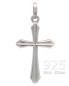 Preview: Kreuz Anhänger klassisch 13 x 20 mm 925 Silber
