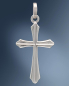 Preview: Kreuz Anhänger klassisch 13 x 20 mm 925 Silber