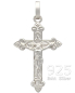 Preview: Kreuz Anhänger Kruzifix 16 x 25 mm 925 Silber