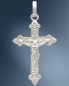 Preview: Kreuz Anhänger Kruzifix 16 x 25 mm 925 Silber