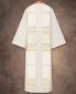 Preview: Priesterstola beige und gold, Handwebstoff 150 cm lang