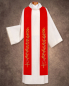 Preview: Stola "Lebensbaum" 140 cm im Faconschnitt rot