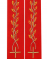 Preview: Stola "Lebensbaum" 140 cm im Faconschnitt rot