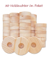 Preview: Holzleuchter Buche natur 40 mm Ø, 14 mm hoch