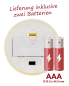 Preview: 4 LED Kerze "Gesegnete Weihnachten" 130 x 68 mm