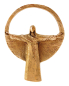 Preview: Bronze Figur Jesus wie in Rio Dejaneiro in 14,5 x 11 cm