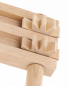 Preview: Karfreitags-Holzratsche Buchenholz 15 x 15 cm