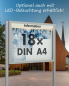 Preview: Schaukasten Alu, 65 mm tief Außenmaß 1180 x 1130 mm