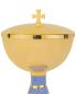 Preview: Ziborium Messing vergoldet 11,5 cm Ø, 18,5 cm hoch