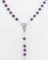 Preview: Rosenkranz Amethyst 0,6 cm Sterling Silber gekettelt