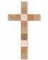 Preview: Wandkreuz 12 Apostel 18,5 x 10 cm Naturholz