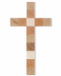 Preview: Wandkreuz 12 Apostel solides Holz 36 x 20 cm