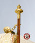 Preview: Fahnen- oder Baldachinknopf barock 100 mm Ø