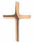 Preview: Wandkreuz Bronze modern 14,5 x 9,5 cm