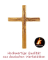 Preview: Bronze Stabkreuz mit Ornamenten 14x10 cm