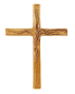 Preview: Bronze Stabkreuz mit Ornamenten 14x10 cm