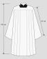 Preview: Chorrock Tevira + Wolle creme 100 cm mit