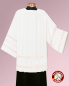Preview: Chorrock Tevira + Wolle creme 100 cm handgestickt