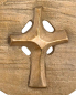 Preview: Wandweihkessel mit Kreuz Bronze 11 x 7 cm