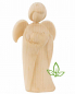Preview: Engel mit Herz aus Zirbenholz 9 cm