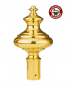 Preview: Fahnen- oder Baldachinknopf barock 100 mm Ø