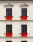 Preview: Fenstertuch mit Bindebändchen