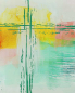 Preview: Glasquader Kreuz farbig 8 x 8 cm, farbig bedruckt