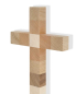 Preview: Wandkreuz 12 Apostel solides Holz 36 x 20 cm