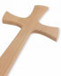 Preview: Holzkreuz 20 cm hoch Buchenholz