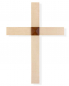 Preview: Wandkreuz Ahornholz  schlicht 20 x 14 cm
