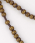 Preview: Holzrosenkranz braune Perle 8 mm Ø  Kreuz ist 3 cm