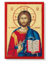 Preview: Ikone 7 x 10 cm, Christus Pantokrator mit offenem Buch