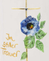 Preview: Trauerkerze 165 x 60 mm, Kreuz mit Blume