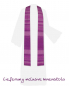 Preview: Kasel violett gesticktes Brustkreuz schlicht 134 cm