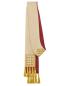 Preview: Kasel gold mit Mittelstab und Innenstola 135 cm