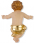 Preview: Jesukind 20 cm, geschnitzt koloriert mit goldenem Schurz