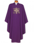 Preview: Kasel violett  mit gesticktem Symbol 4 Evangelisten
