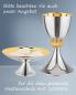 Preview: Kelch Edelstahl "4 Evangelisten" 18,5 cm hoch
