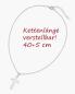 Preview: Kreuzanhänger 20 x 30 mm Sterling Silber mit Kette 40 + 5 cm
