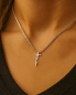 Preview: Kreuz Anhänger "Jesus" 10 x 20 mm 925 Silber