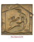 Preview: Bronzeplakette "Heilige Familie" 27 x 27 cm