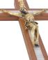 Preview: Wandkreuz mit goldfrabenem Christuskorpus 25 x 12,5 cm