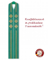 Preview: Langstola grün mit goldenen Kreuzen 160 cm