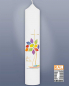 Preview: Taufkerze Lebensbaum Bunt 265 x 50 mm