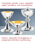 Preview: Ziborium Messing versilbert 18 cm hoch